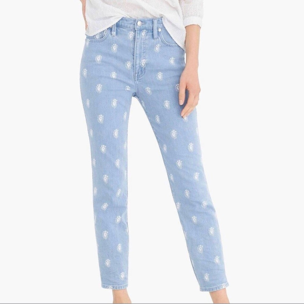 J.Crew / Point Sur Paisley Print Jeans 26